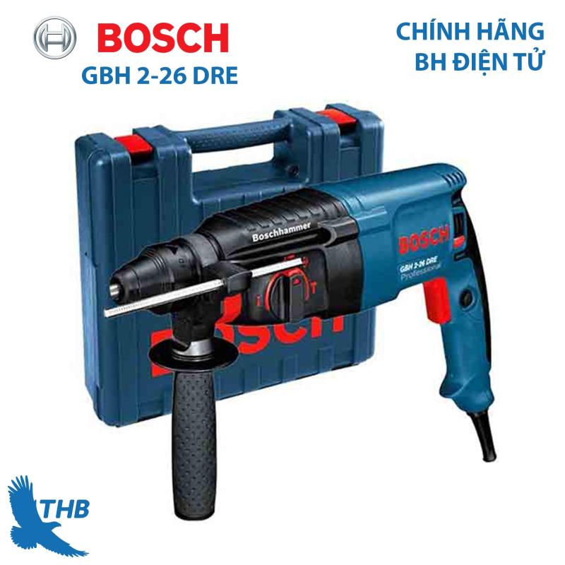 Máy khoan búa Máy khoan bê tông Bosch GBH 2-26 DRE Công suất 800W Mũi khoan búa 26mm Bảo hành 12 tháng