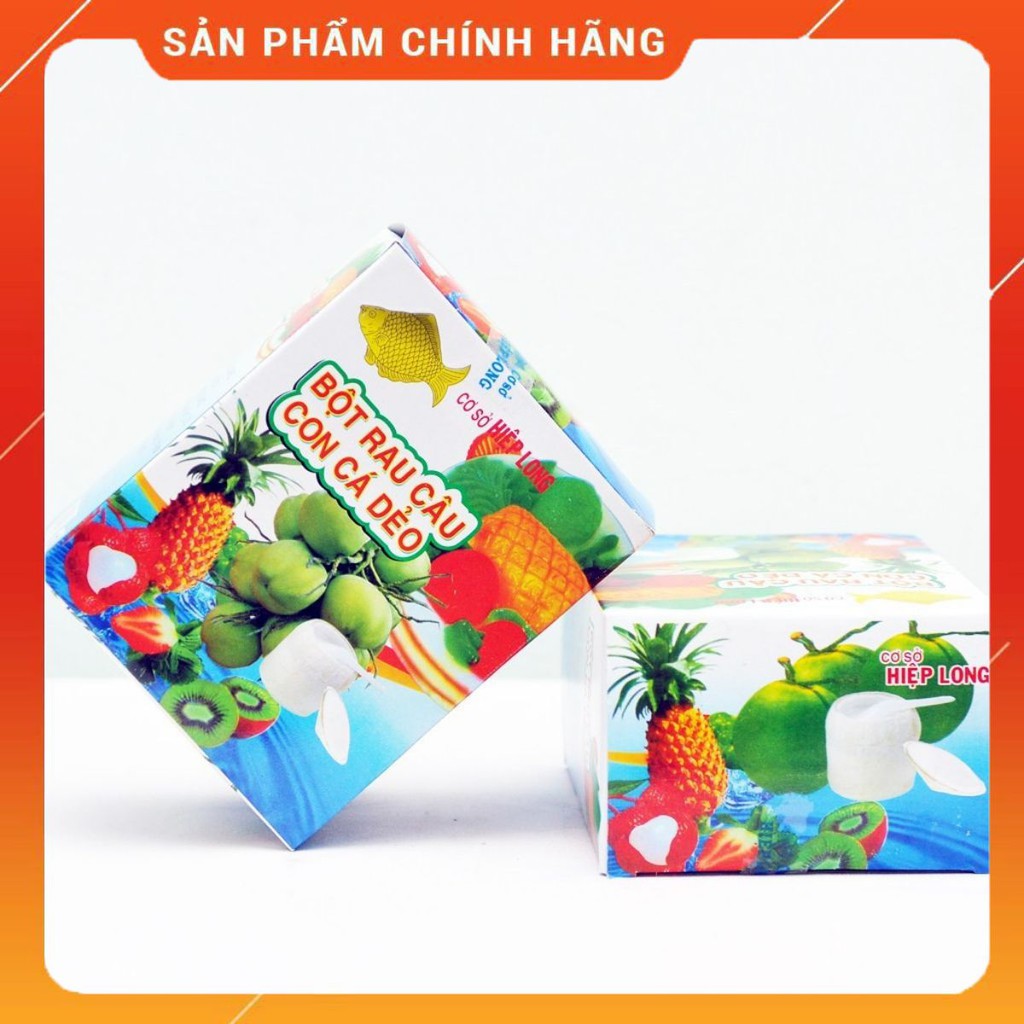 Bột rau câu con cá dẻo hộp 12 gói