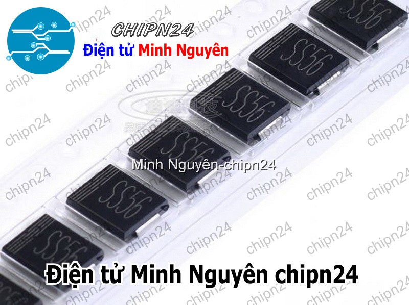 [5 con] (G7) Diode Dán SS56 SMA 5A 60V (SMD) (4.3x2.6mm) (Diode xung) - HH004094