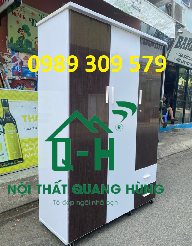 Tủ nhựa Đài Loan 3 cánh lớn cao cấp hcm
