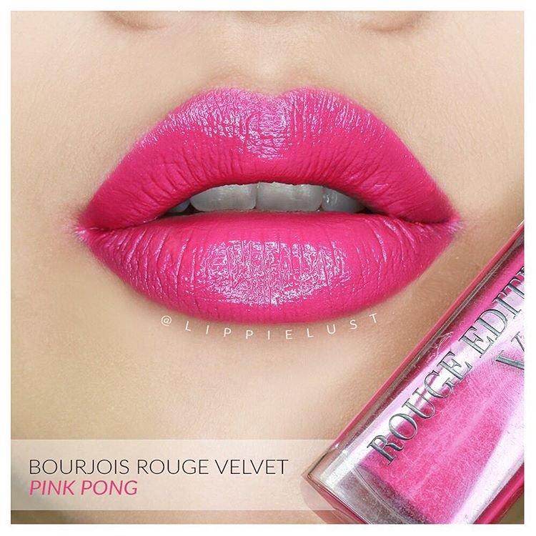 [HCM]Son lì Bourjois Rouge Edition Velvet #06 Pink Pong - Sắc hồng đậm