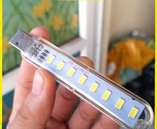 ĐÈN LED USB TRONG SUỐT 6-8 bóng SIÊU SÁNG