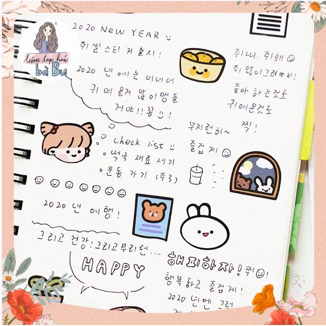 Set Hai Miếng Stickers Phong Cách Hàn