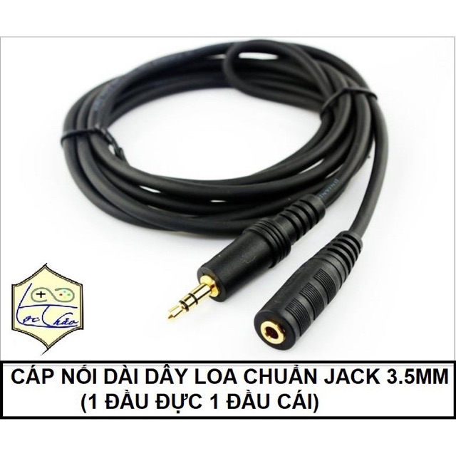 [HCM]5M Cáp loa nối dài Jack 3.5 dài 1.5M  JSJ (dây loa 3.5 đầu đực đầu cái)