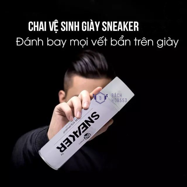 Bình xịt bọt làm sạch giầy Sneaker Ximo 300ml - Chai xịt bọt làm sạch chuyên cho giày Sneaker - Bình xịt vệ sinh giày Sneaker tẩy sạch mọi vết bẩn KL950