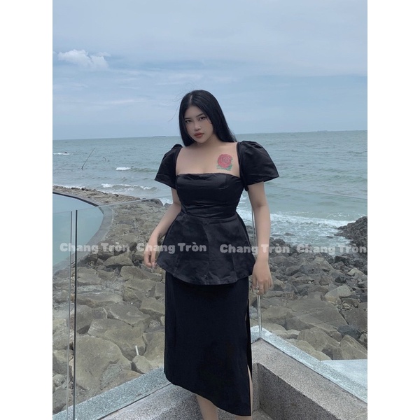 Áo Tafta Tay Bồng Bigsize - Chang tròn