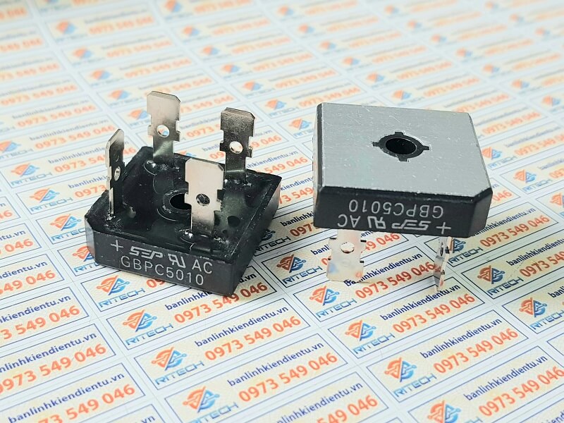 [COMBO 2 CHIẾC] GBPC5010 Diode cầu 50A/1000V