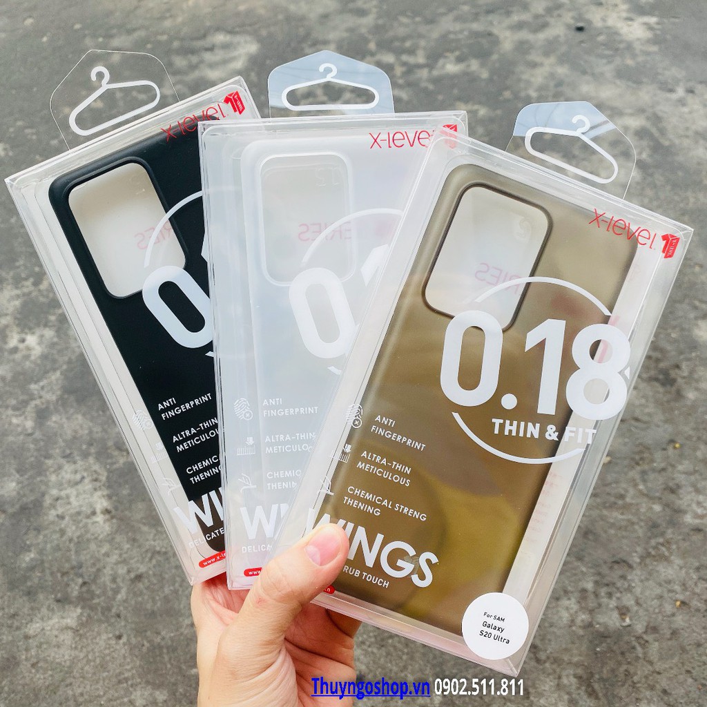 [HCM]S20/S20Plus/S20 Ultra - Ốp lưng nhám siêu mỏng 0.18mm X-Level
