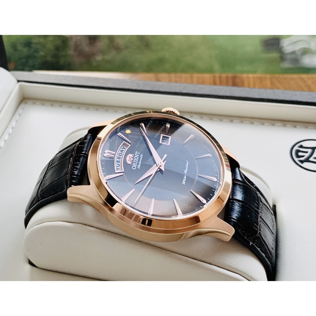 [HCM]Đồng Hồ Nam Orient Automatic FEV0V002TH MÀU CÀ PHÊ CỰC ĐẸP