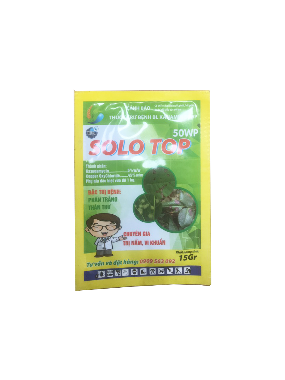 SOLO TOP 50WP Trừ Nấm, Kháng Nấm Cho Hoa Hồng ( 15Gr/Gói )