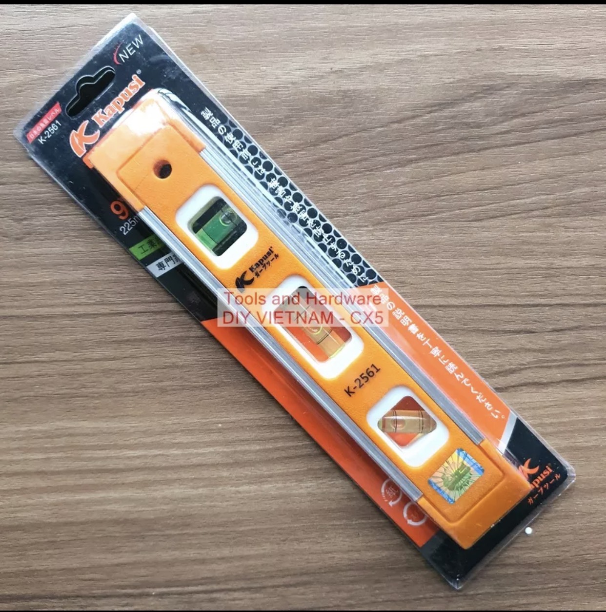 Thước cân thủy nivo mini có nam châm 23mm nhật kapusi