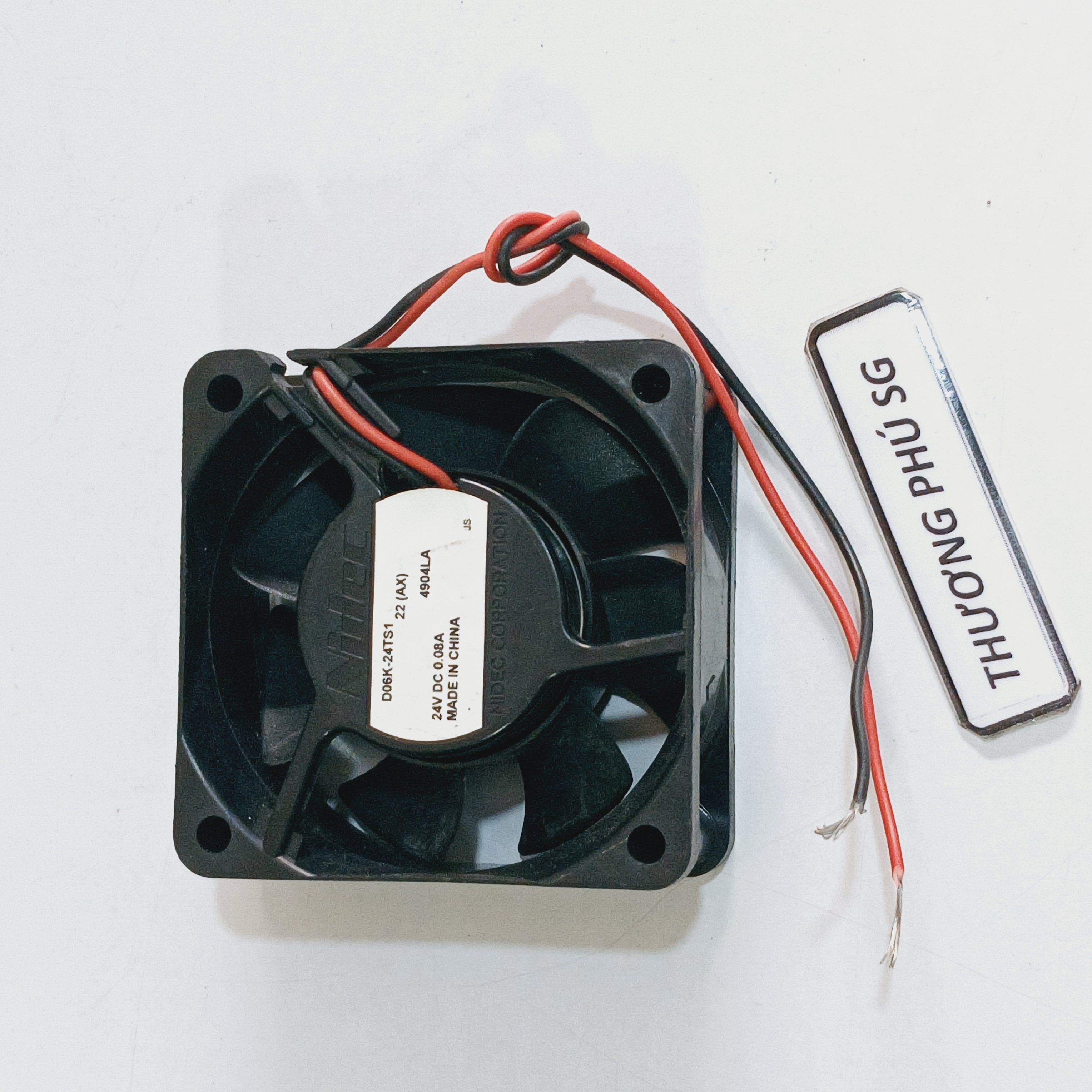 Quạt 6Cm / Dày 2.5Cm - Điện áp DC 24V (Loại 2 dây - Hàng tháo máy)