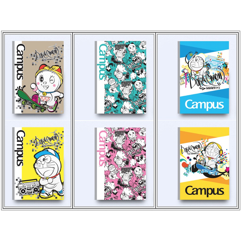 Vở KN có chấm Campus 80 trang Doraemon Graffiti - Văn phòng phẩm Bảo An