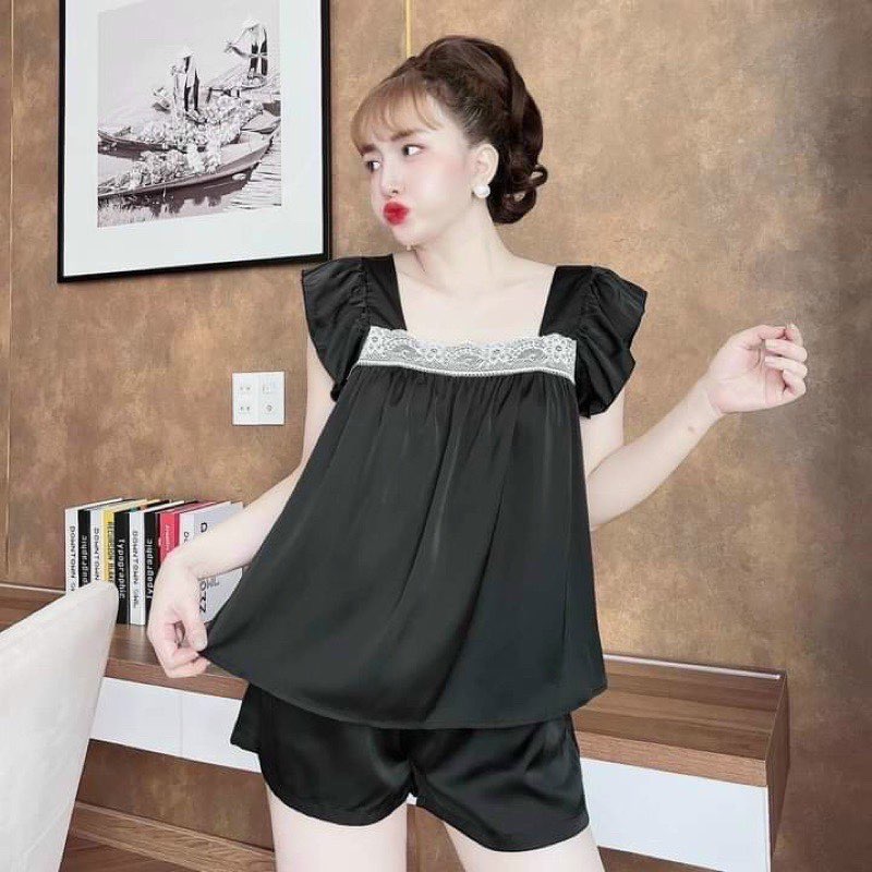 [SIZE 40-65KG] Bộ ngủ cánh tiên chất satin mềm, mịn, mát