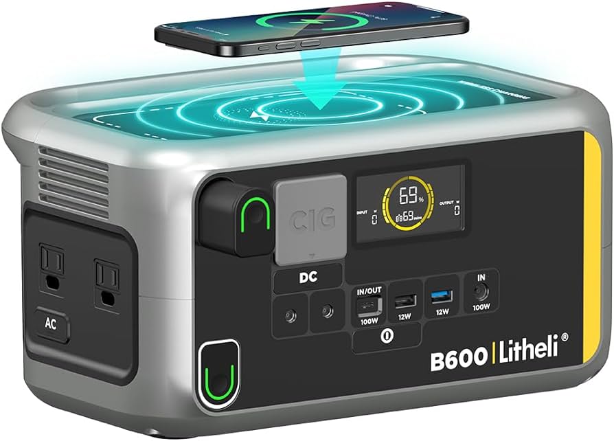 Trạm sạc di động nguồn ra 220V Litheli B300, dung lượng 83.200mAh ( 300Wh )/Litheli B600 ,dung lượng 160.000mAh ( 600Wh)