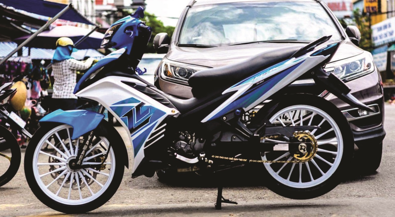 Tem Trum Exciter 135 Trang Xanh,Team Decal Ex 135 LC