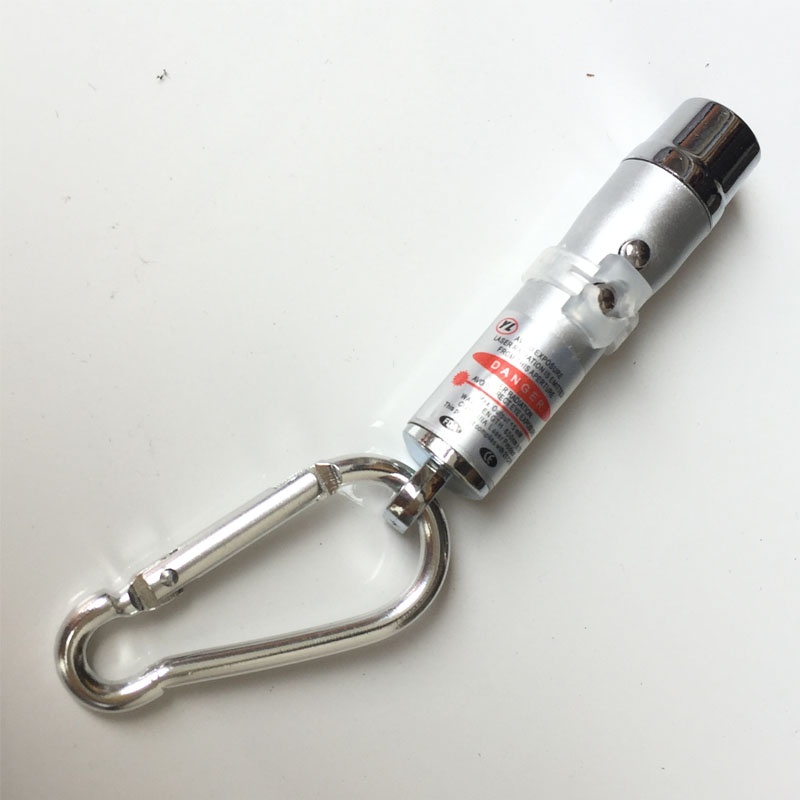 Đèn pin móc khóa 3 in 1 chiếu sáng - soi tiên giả - laser