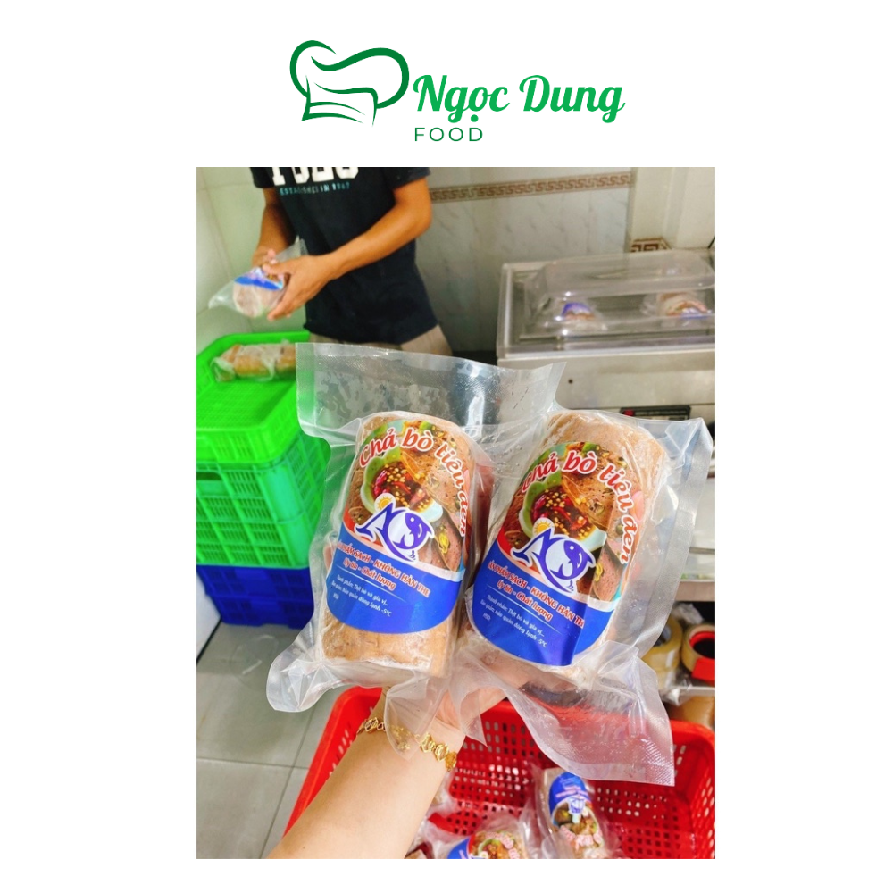 Chả bò tiêu đen đòn 500gr