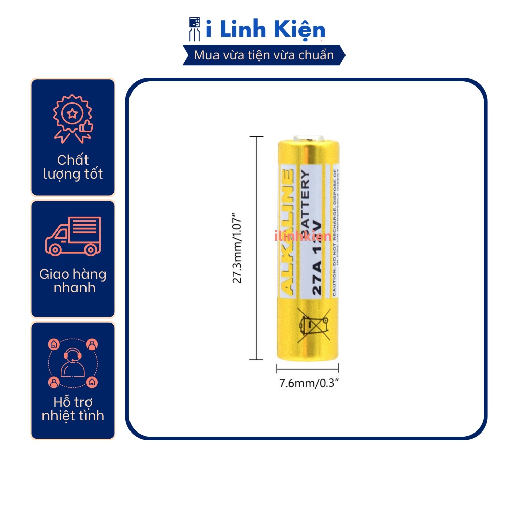 Pin A27, A23 12V PowerCell Alkaline