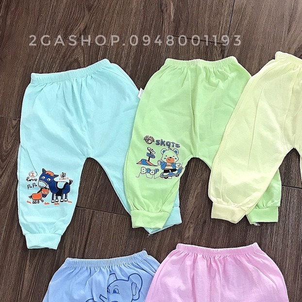 [Hoàn Tiền 10%]Quần dài cho bé sơ sinh in mông thú