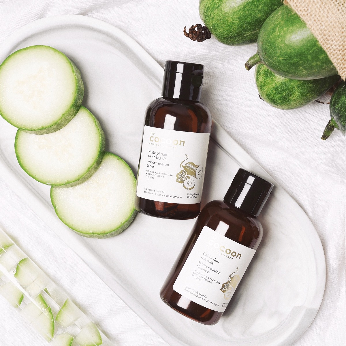 Gel rửa mặt bí đao Cocoon (Winter melon cleanser) 140ml