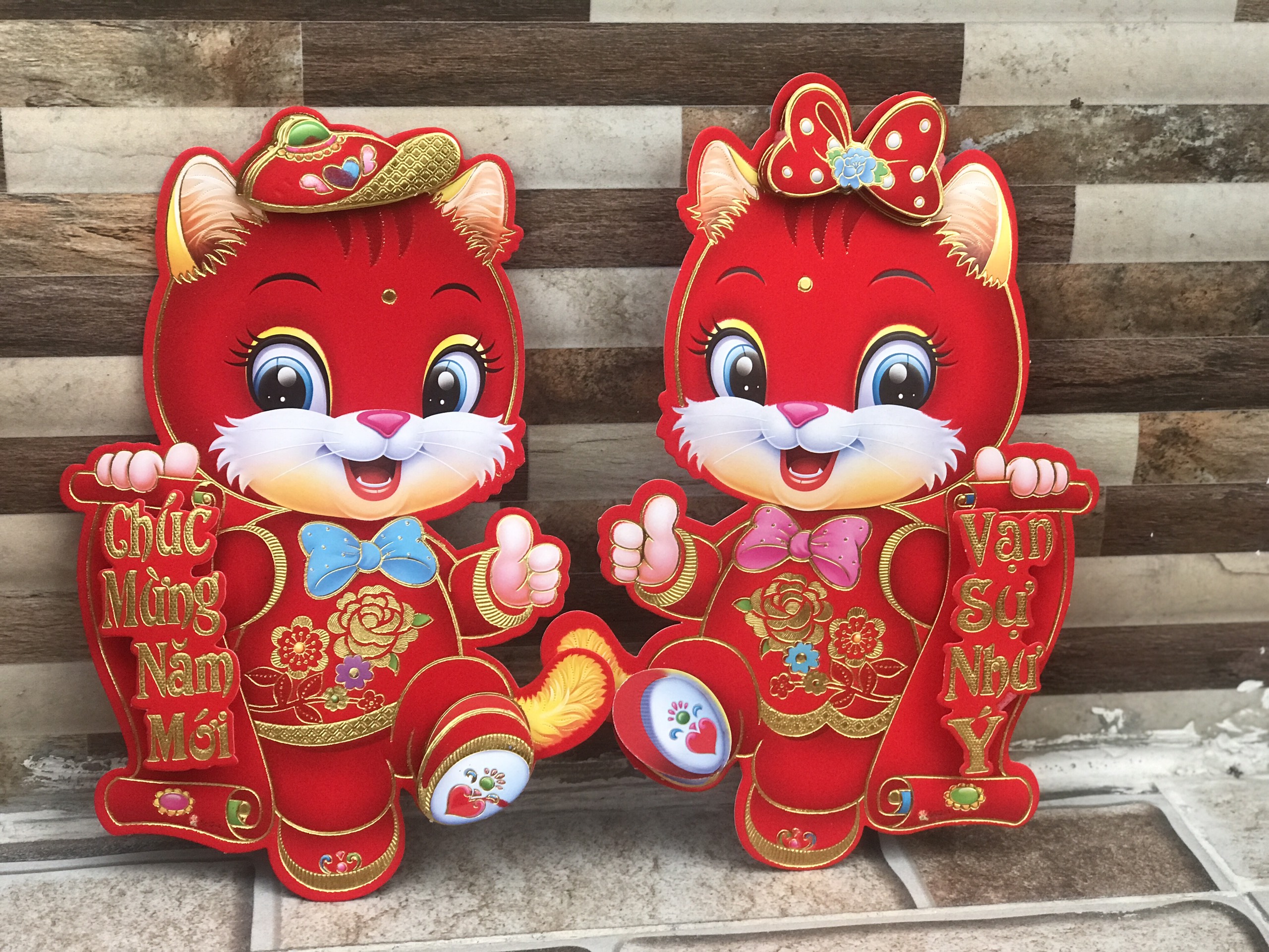 Decal Tết , decal trang trí Tết dán kính, dán tường