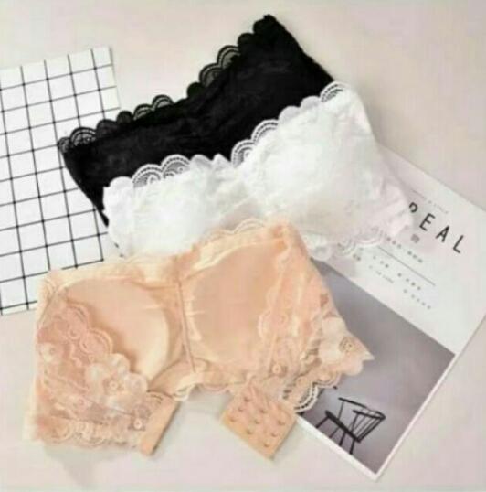 [HCM]áo ống ren cài sau