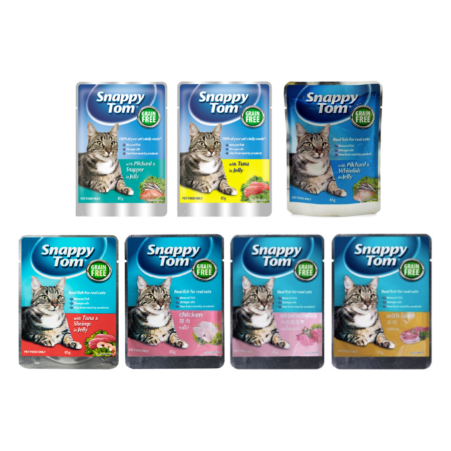 Pate SNAPPY TOM cho mèo gói 85g