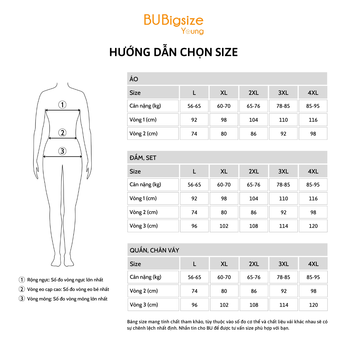 Chân váy dài basic xẻ gấu BIGSIZE (55kg đến 95kg) - 23YCV06 - [BU Bigsize Young]