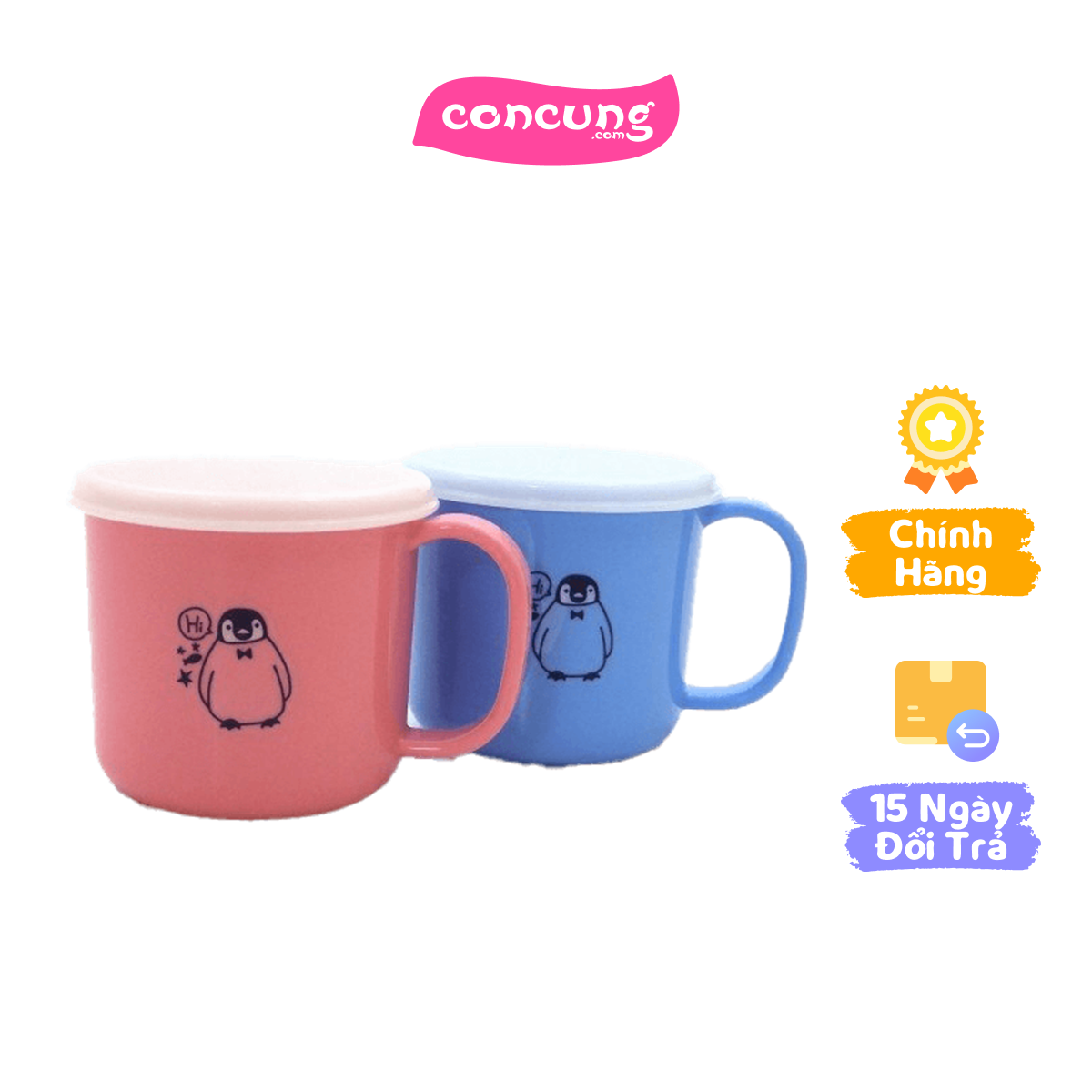 Cốc uống nước có nắp đậy cho trẻ em