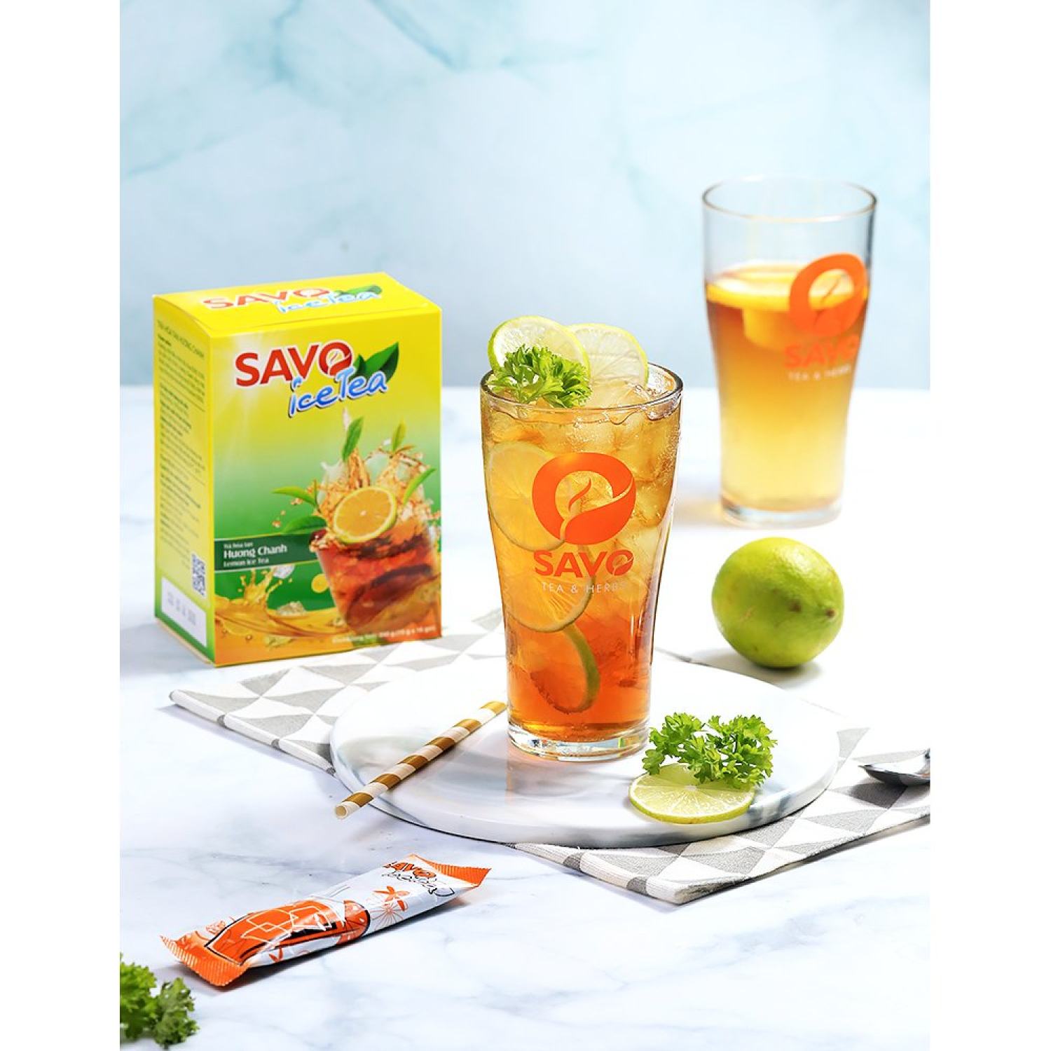 Trà chanh hòa tan SAVO (Túi 800g)