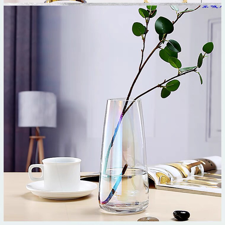 Bình hoa thuỷ tinh đơn giản decor sang trọng
