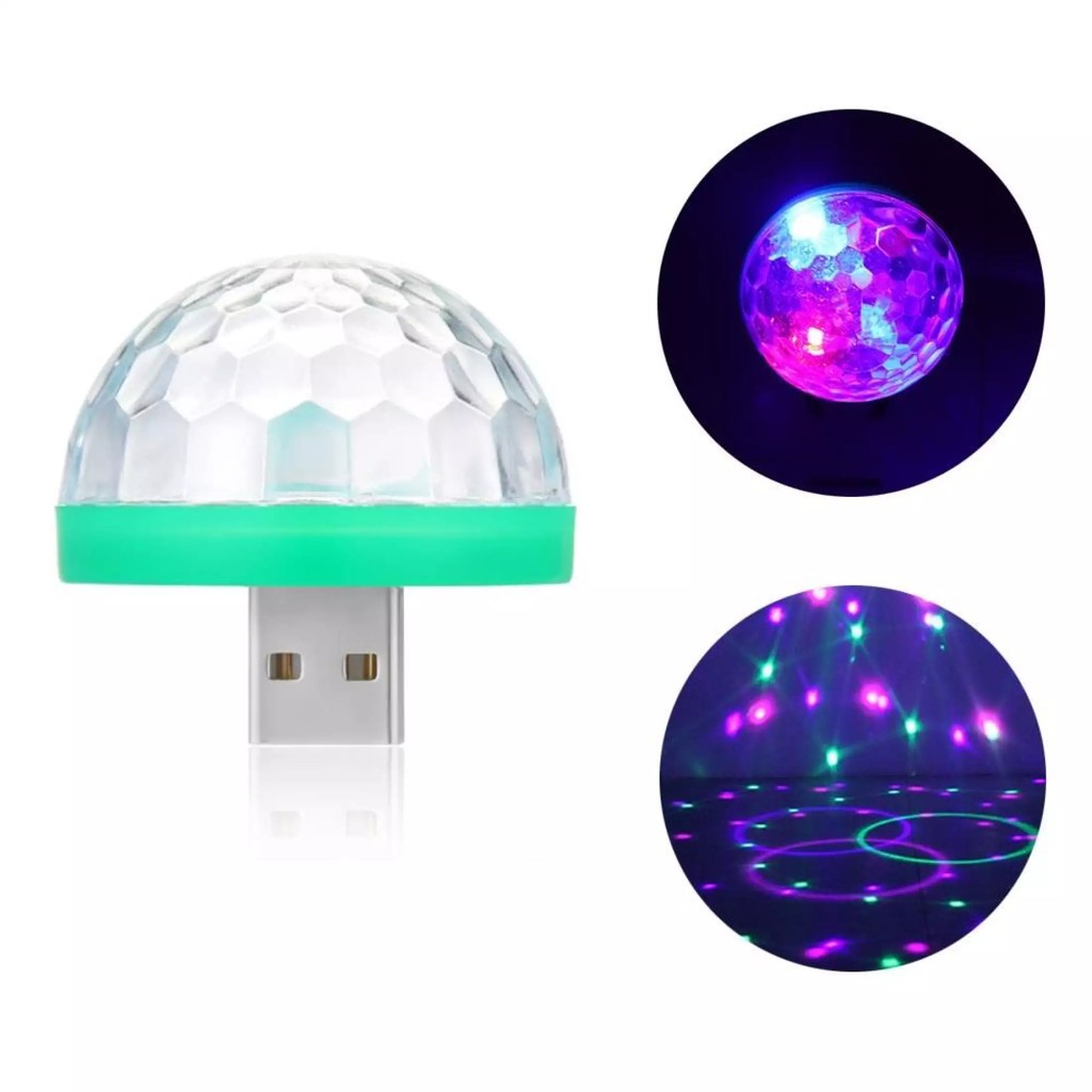 Đèn LED Vũ Trường Mini USB Có 7 Màu - GOLDENCHICKEN