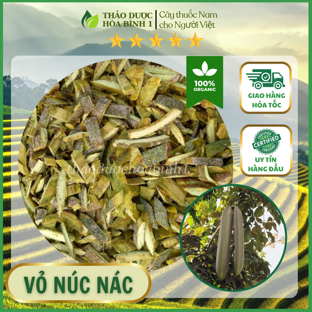 1kg vỏ núc nác( hoàng bá nam) thơm sạch mới.