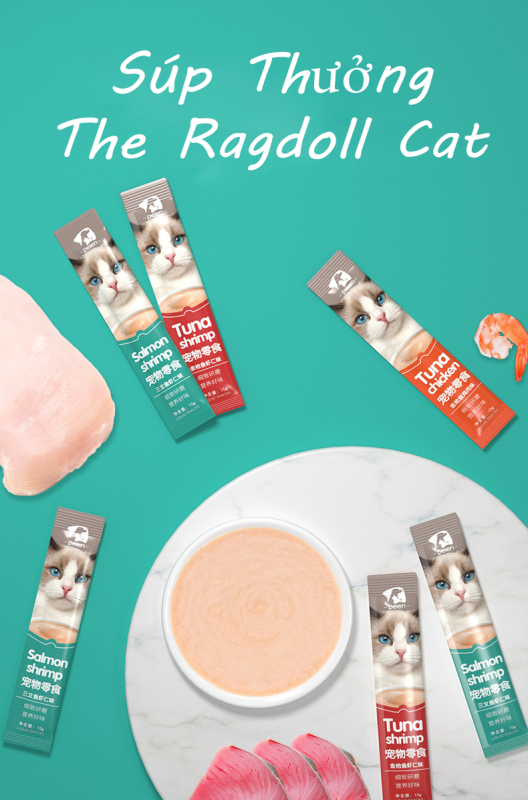 Súp thưởng Ragdoll Cat cho mèo thanh 15gr