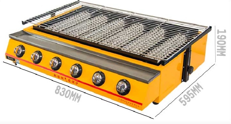 Bếp nướng BBQ bằng gas 6 đầu đốt ET-K233