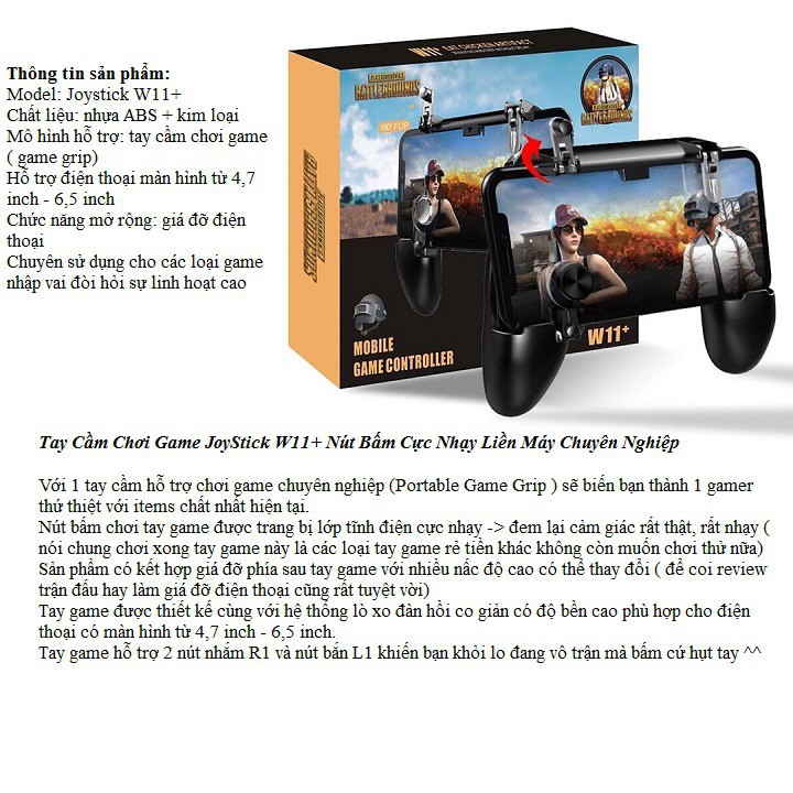 Tay cầm chơi game W11+ cho các game thủ