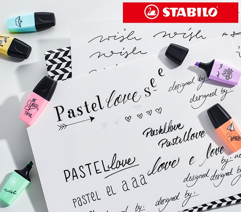 Bộ 6 bút đánh dấu highlight Stabilo pastel