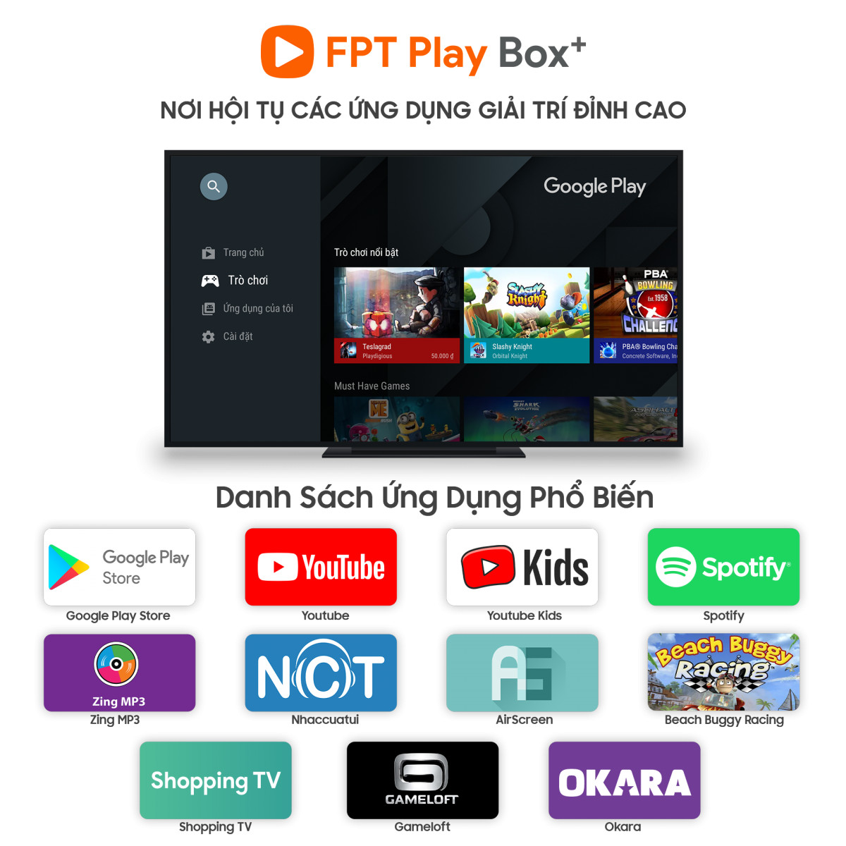 [Đầu FPT play box 2023] FPTPlay Box T550 truyền hình điều khiển giọng nói - Chính hãng [Android TV Box Fpt 2023 biến TV thường thành Smart TV, Box Tivi Android FPT Play Box T550 mua đứt, đầu android tivi box, đầu tivi box,FPT Box]