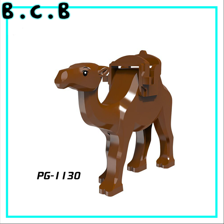 Mô Hình Động Vật và Thú hoang dã rừng xanh nhân vật lạc đà - Đồ chơi lắp ráp Camel Animal - PG1049 POGO 1130