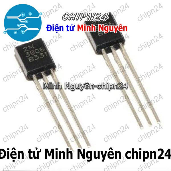 [25 con] (KT1) Transistor 2N3906 TO-92 PNP 200mA 40V (N3906 3906) - HH000655