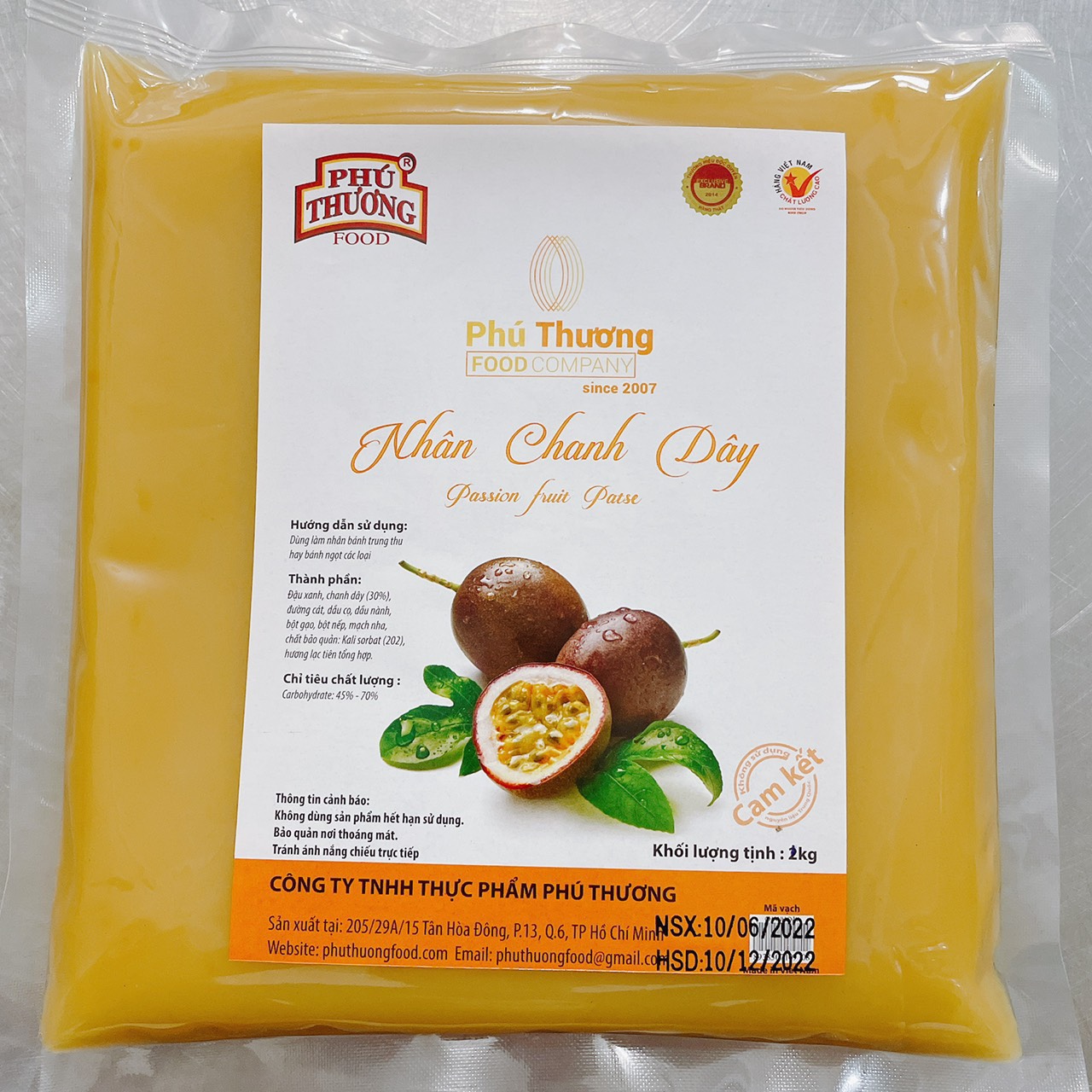 Nhân bánh trung thu sên sẵn hiệu Phú Thương