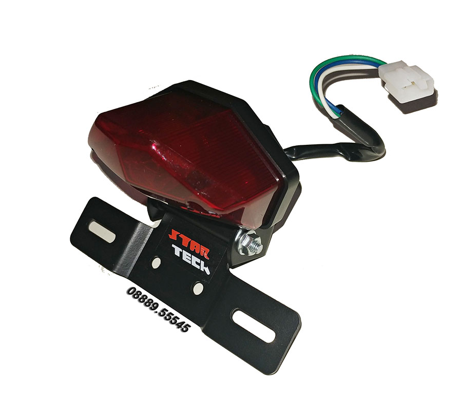 Đèn hậu dẹp cho xe máy, mô tô 67, cub pat sắt