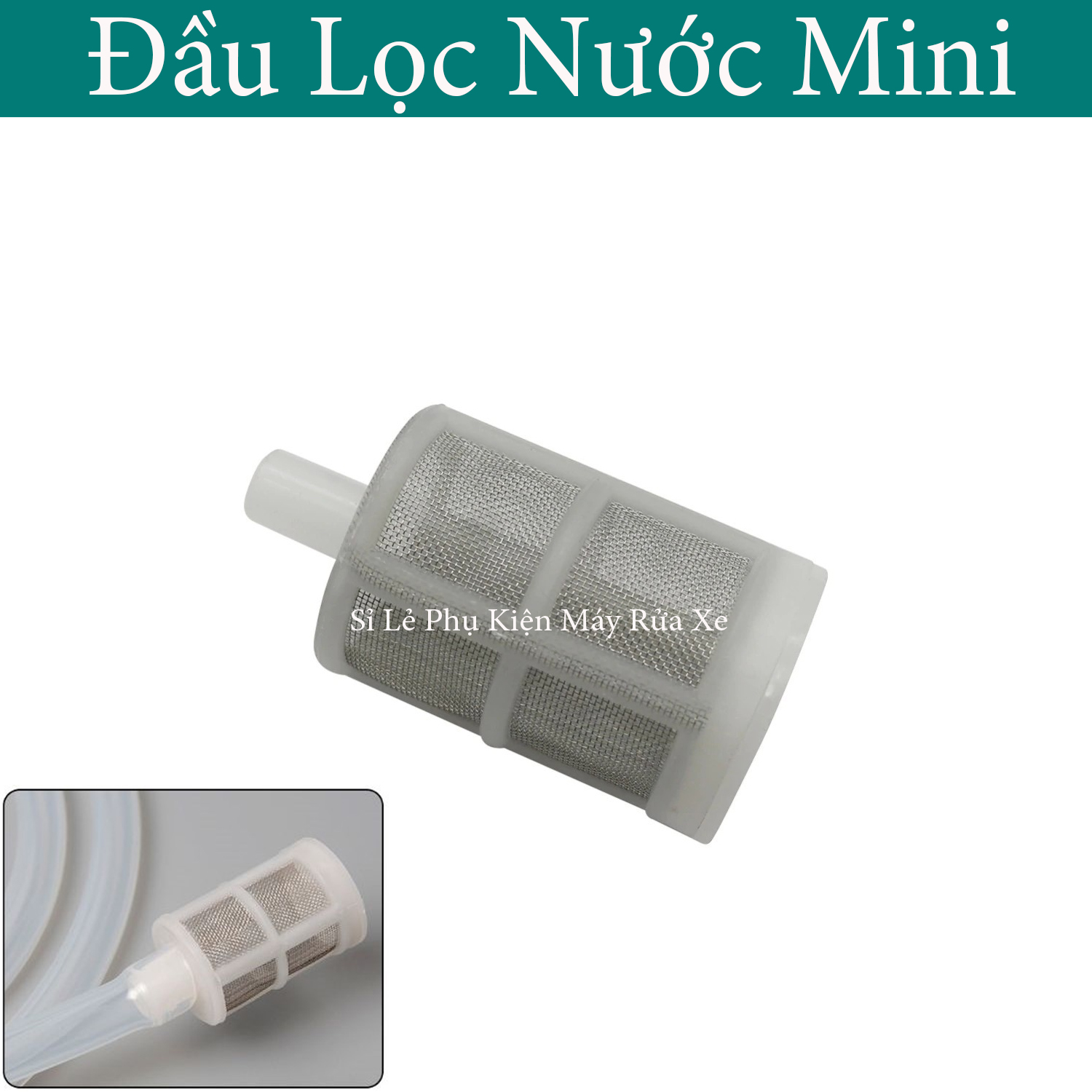 Đầu lọc nước cho máy phun sương mini - máy bơm mini - máy lọc nước | trõ lọc máy phun sương lắp vừa ống dây 8 -12 | Bộ lọc rác đầu hút máy phun sương dùng thả trong xô chậu