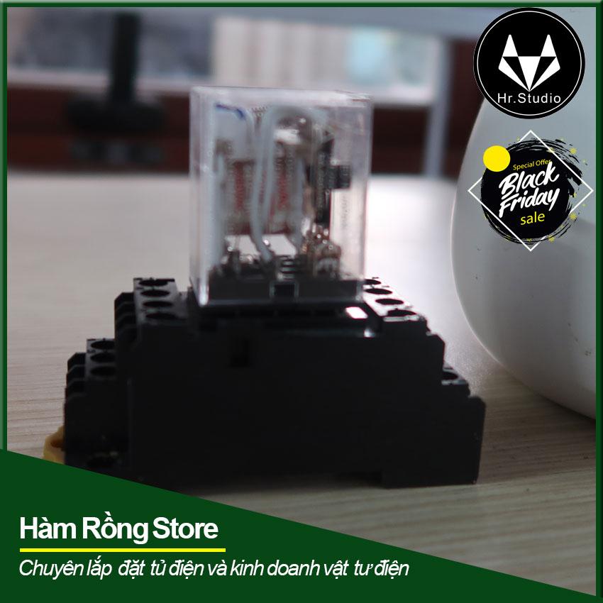 Rơ le kính trung gian 14 chân omron my4n 220v