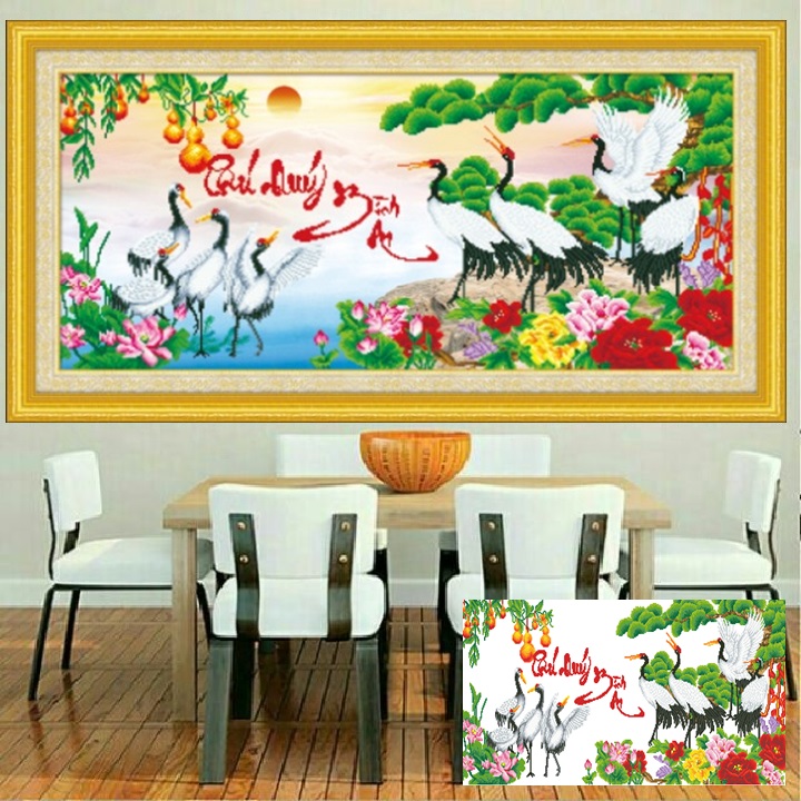 Tranh đính đá phú quý bình an -dd9169