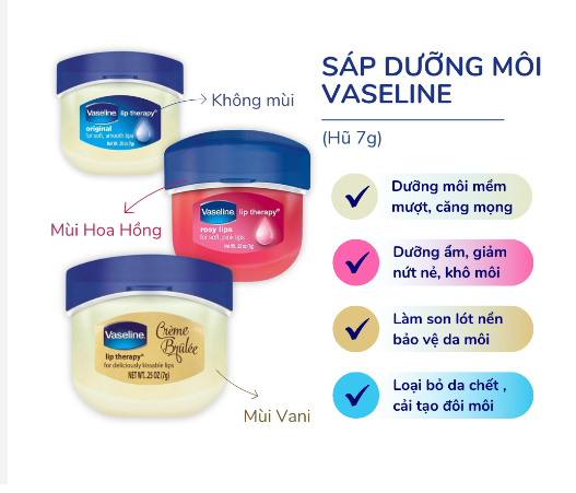 Dưỡng Môi Vaseline Lip Therapy 7g