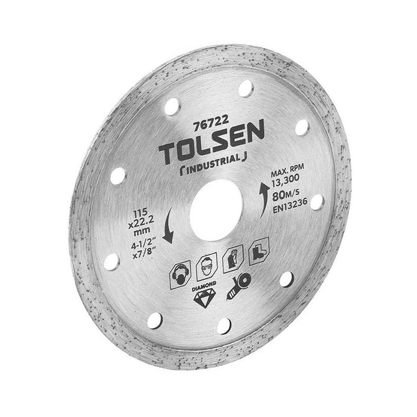 Đĩa cắt gạch kim cương tolsen 76722- 115x22.2mm