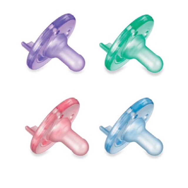 Lẻ 1 ty ngậm/ ty giả chống vẩu avent soothie 0m+/3m+ usa