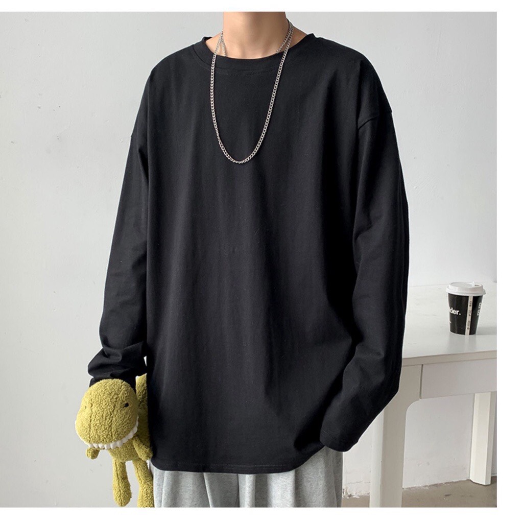 Áo Phông Tay Dài Unisex Phom Rộng